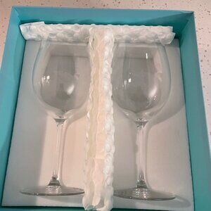 Tiffany & Co. Home Essentials Red Wine Glasses, Set of Two, NEVER USED